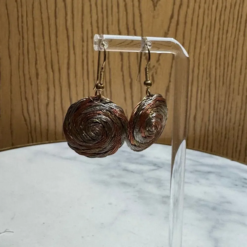 Vintage metal Earrings unique